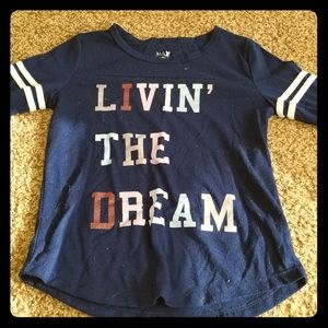 LIVIN' THE DREAM NAVY BLUE TEE-SHIRT!!!